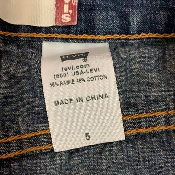Levi’s 518 Superlow Denim Mini Skirt - Size 5 - Picture 7 of 7